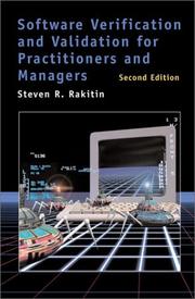 Cover of: Software verification and validation for practitioners and managers