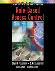 Cover of: Role-Based Access Control