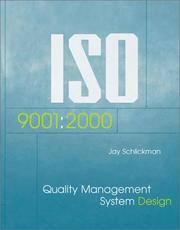 Cover of: ISO 9001 by Jay J. Schlickman, Jay J. Schlickman