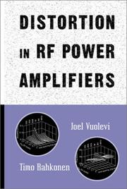 Cover of: Distortion in Rf Power Amplifiers (Artech House Microwave Library) by Joel Vuolevi, Timo Rahkonen