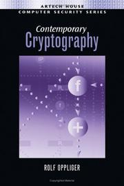 Cover of: Contemporary Cryptography (Artech House Computer Security503)