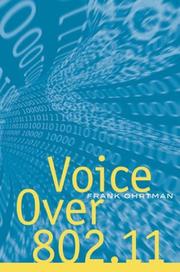 Cover of: Voice over 802.11 (Artech House Telecommunications Library)