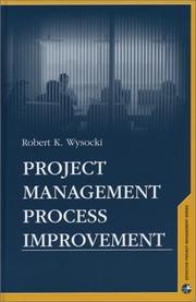 Cover of: Project management process improvement