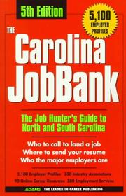 Cover of: The Carolina Jobbank