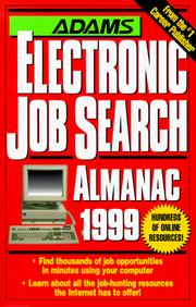 Cover of: Adams Electronic Job Search Almanac 1999 (Adams Internet Job Search Almanac)
