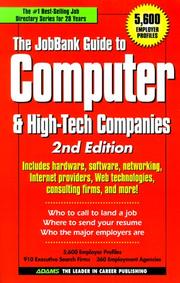 Cover of: The JobBank Guide To Computer & High-Tech Companies