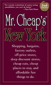 Cover of: Mr. Cheap's New York