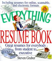 Cover of: The Everything Resume Book (Everything) by Steven Graber