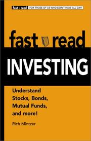 Cover of: Fastread investing: understand stocks, bonds, mutual funds, and more!