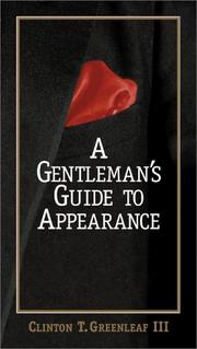 Cover of: A gentleman's guide to appearance by Clinton T. Greenleaf