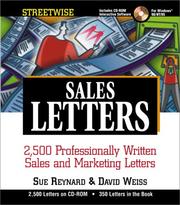 Cover of: Streetwise sales letters: 2,500 professionally written sales and marketing letters