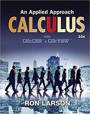 Cover of: Calculus:  An Applied Approach (10th edition)