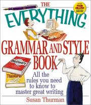 Cover of: The everything grammar and style book by Susan Thurman