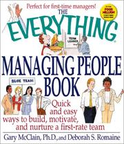 Cover of: The Everything Managing People Book by Gary R. McClain, Deborah S. Romaine