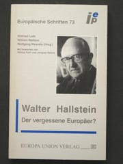 Cover of: Walter Hallstein, der vergessene Europäer?