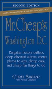 Cover of: Mr. Cheap's Washington, D.C. by Corey Sandler