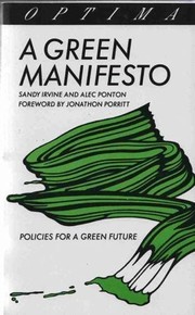 Cover of: A Green manifesto | Sandy Irvine