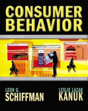 Cover of: Consumer Behavior, Eighth Edition by Leon Schiffman, Leslie Lazar Kanuk