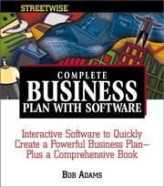 Cover of: Complete business plan with software by Adams, Bob
