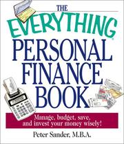 Cover of: The Everything Personal Finance Book | Peter J. Sander