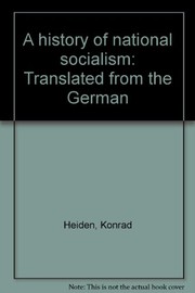 Cover of: A history of national socialism.
