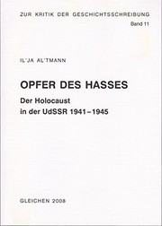 Cover of: Opfer des Hasses by Ilja Altmann