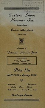 Cover of: Price list, fall 1933-spring 1934