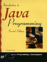 Cover of: Introduction to Java Programming by Y. Daniel Liang