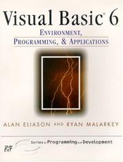 Cover of: Visual Basic 6.0 by Alan Eliason, Ryan Malarkey, RANDY HAUBNER