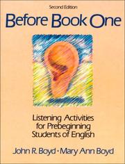 Front cover of Before Book One by John R. Boyd