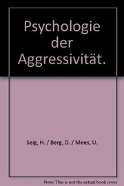Cover of: Psychologie der Aggressivität