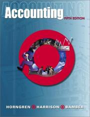 Cover of: Accounting and Annual Report, Fifth Edition with CD Package 5 by Charles T. Horngren, Walter T. Harrison, Linda Smith Bamber