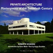 Cover of: Private architecture by Roberto Schezen