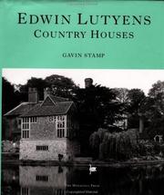 Cover of: Edwin Lutyens: Country Houses