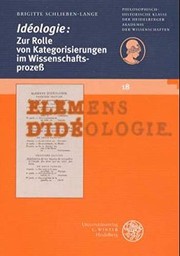 Cover of: Idéologie by Brigitte Schlieben-Lange