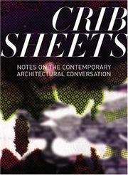 Cover of: Crib sheets by edited by Sylvia Lavin and Helene Furján with Penelope Dean.