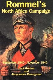 Cover of: Rommel's North Africa Campaign by Jack P. Greene, Alessandro Massignani