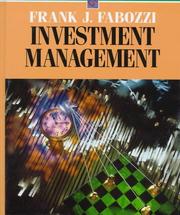 Investment management by Frank J. Fabozzi