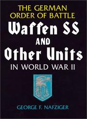 Waffen Ss and Other Units in World War II by George F. Nafziger