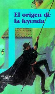 Cover of: El Origen De LA Leyenda (Zorro)