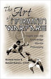 Cover of: The art of information warfare by Richard Forno