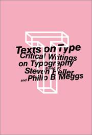 Cover of: Texts on type by edited by Steven Heller and Philip B. Meggs.
