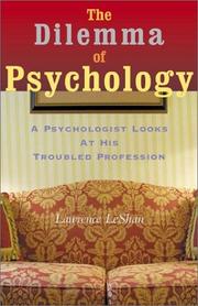 Cover of: Dilemma of Psychology: A Psychologist Looks at His Troubled Profession
