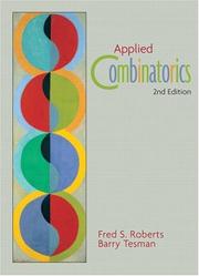 Cover of: Applied combinatorics