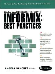 Cover of: Data warehousing with Informix, best practices