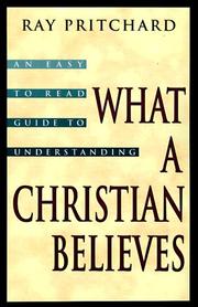 Cover of: What a Christian believes