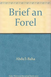Cover of: Brief an Forel