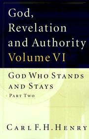 God, Revelation and Authority