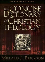 Cover of: The concise dictionary of Christian theology