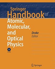 Cover of: Springer Handbook Of Atomic, Molecular, And Optical Physics by 